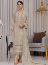 Sajni By Shamooz Embroidered Chiffon 3 Piece Unstitched Suit SZ24S SU-102 PHASMINA