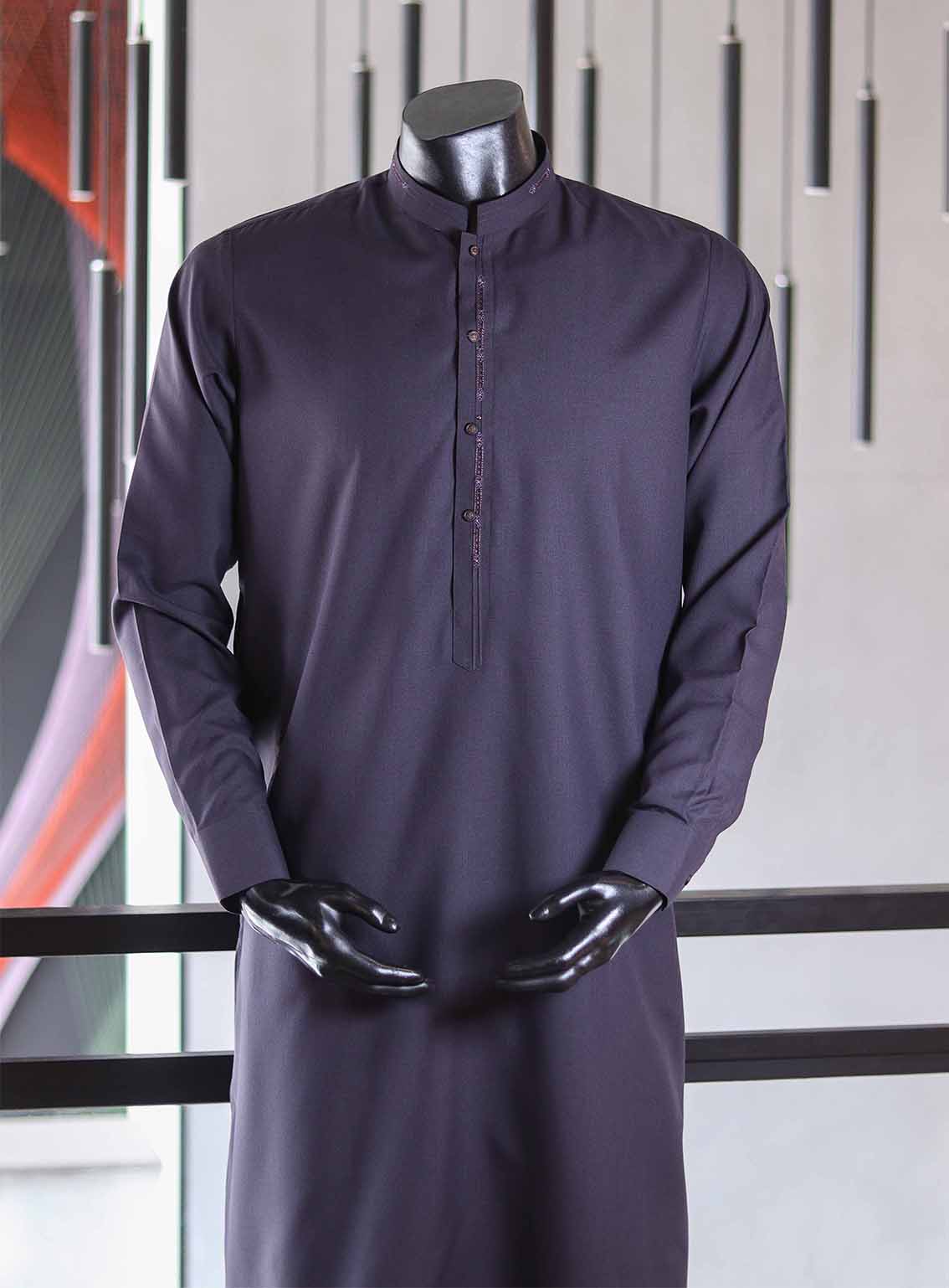 Sami Saeed Embroidered Wash & Wear Men's Stitched Kurta Pajama SS25KP D-131234 EARTH Sami Saeed Embroidered Wash & Wear Men's Stitched Kurta Pajama SS25KP D-131234 EARTH