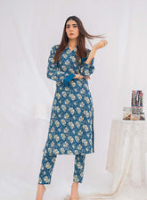 Sana & Samia By Lala Textile Digital Airjet Printed Cambric 2 Piece Unstitched Suit LT24S&S LS-093 FERN