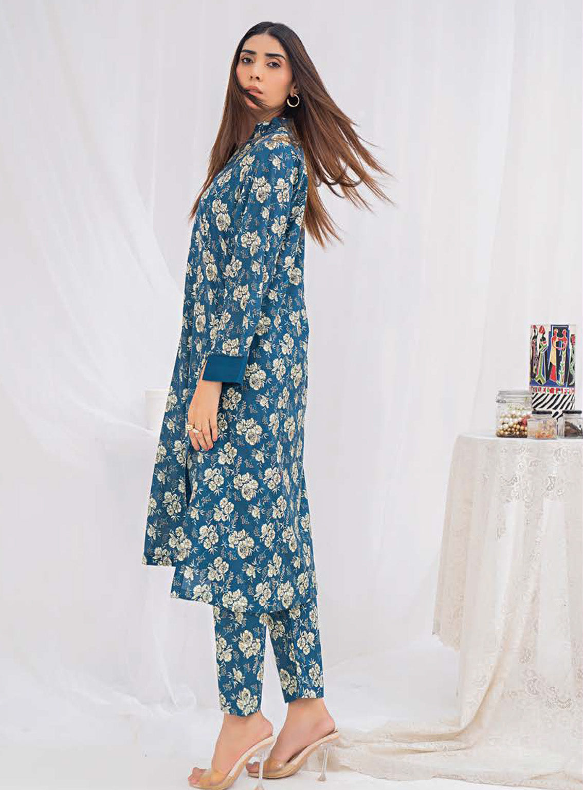 Sana & Samia By Lala Textile Digital Airjet Printed Cambric 2 Piece Unstitched Suit LT24S&S LS-093 FERN Sana & Samia By Lala Textile Digital Airjet Printed Cambric 2 Piece Unstitched Suit LT24S&S LS-093 FERN