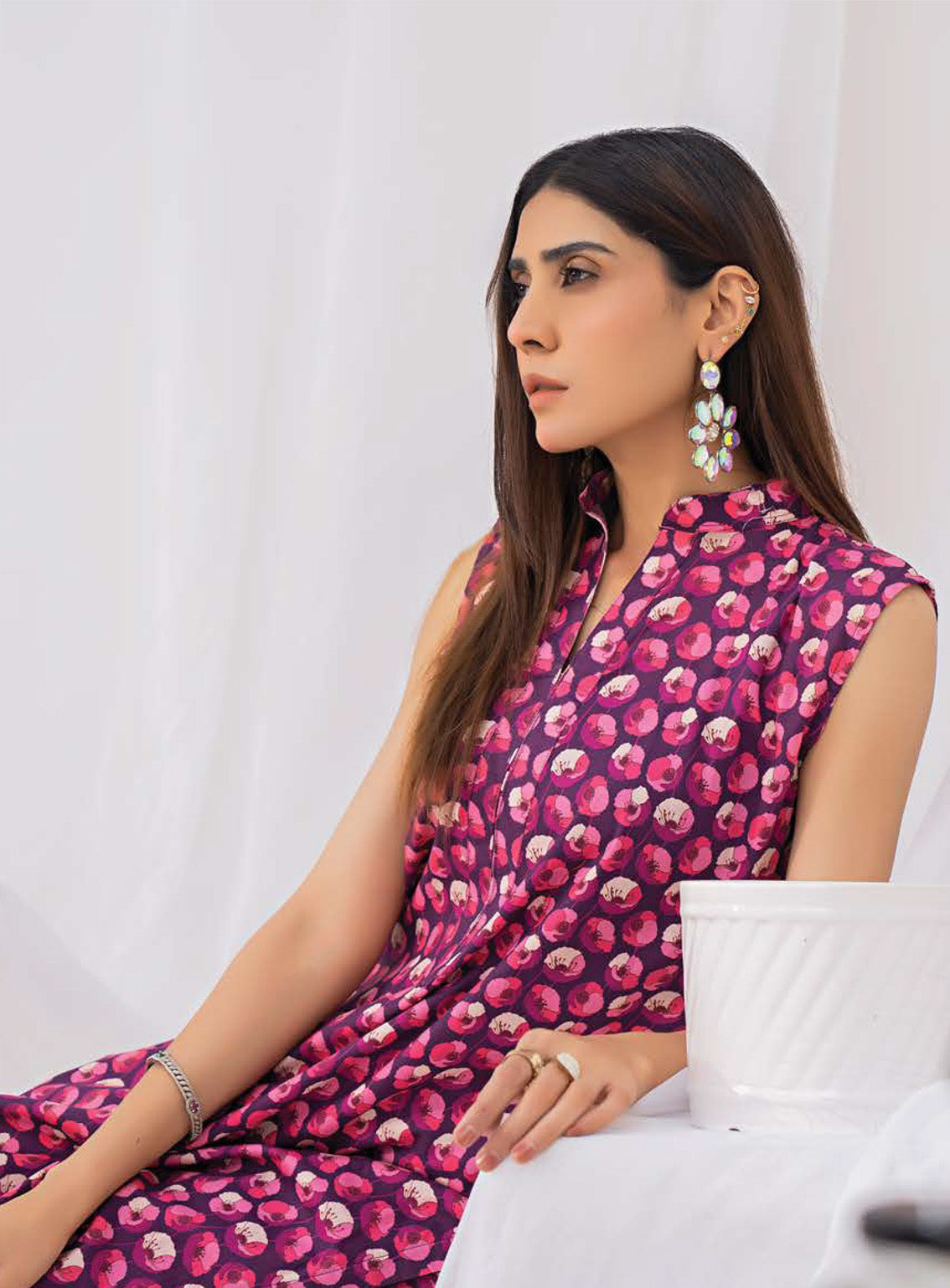 Sana & Samia By Lala Textile Digital Airjet Printed Cambric 2 Piece Unstitched Suit LT24S&S LS-094 BERRY Sana & Samia By Lala Textile Digital Airjet Printed Cambric 2 Piece Unstitched Suit LT24S&S LS-094 BERRY