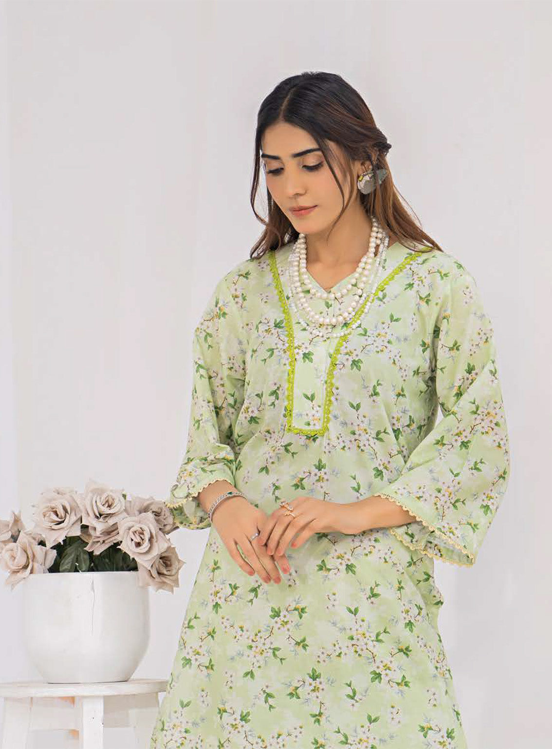 Sana & Samia By Lala Textile Digital Airjet Printed Cambric 2 Piece Unstitched Suit LT24S&S LS-095 DAINTY Sana & Samia By Lala Textile Digital Airjet Printed Cambric 2 Piece Unstitched Suit LT24S&S LS-095 DAINTY