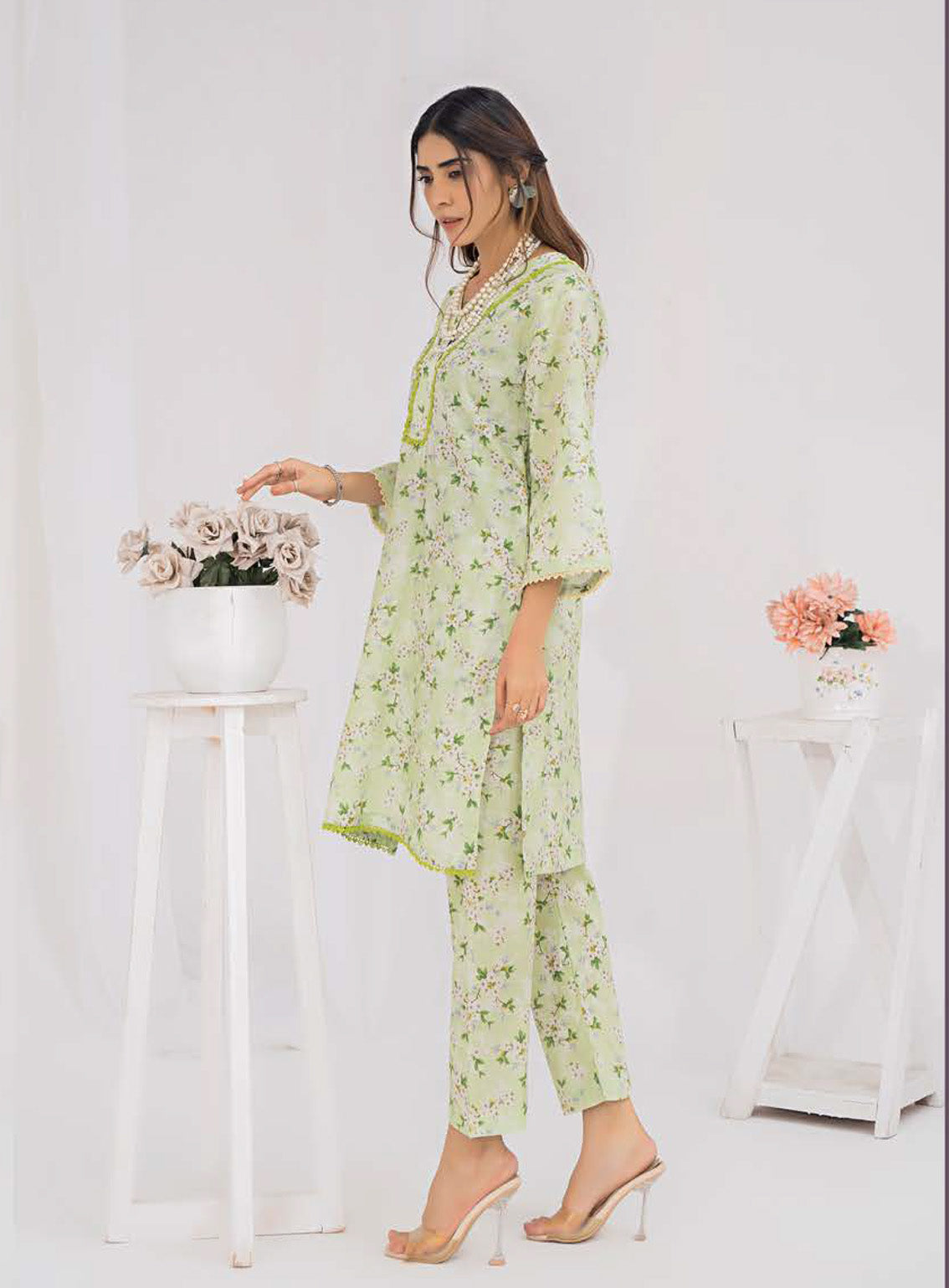 Sana & Samia By Lala Textile Digital Airjet Printed Cambric 2 Piece Unstitched Suit LT24S&S LS-095 DAINTY Sana & Samia By Lala Textile Digital Airjet Printed Cambric 2 Piece Unstitched Suit LT24S&S LS-095 DAINTY