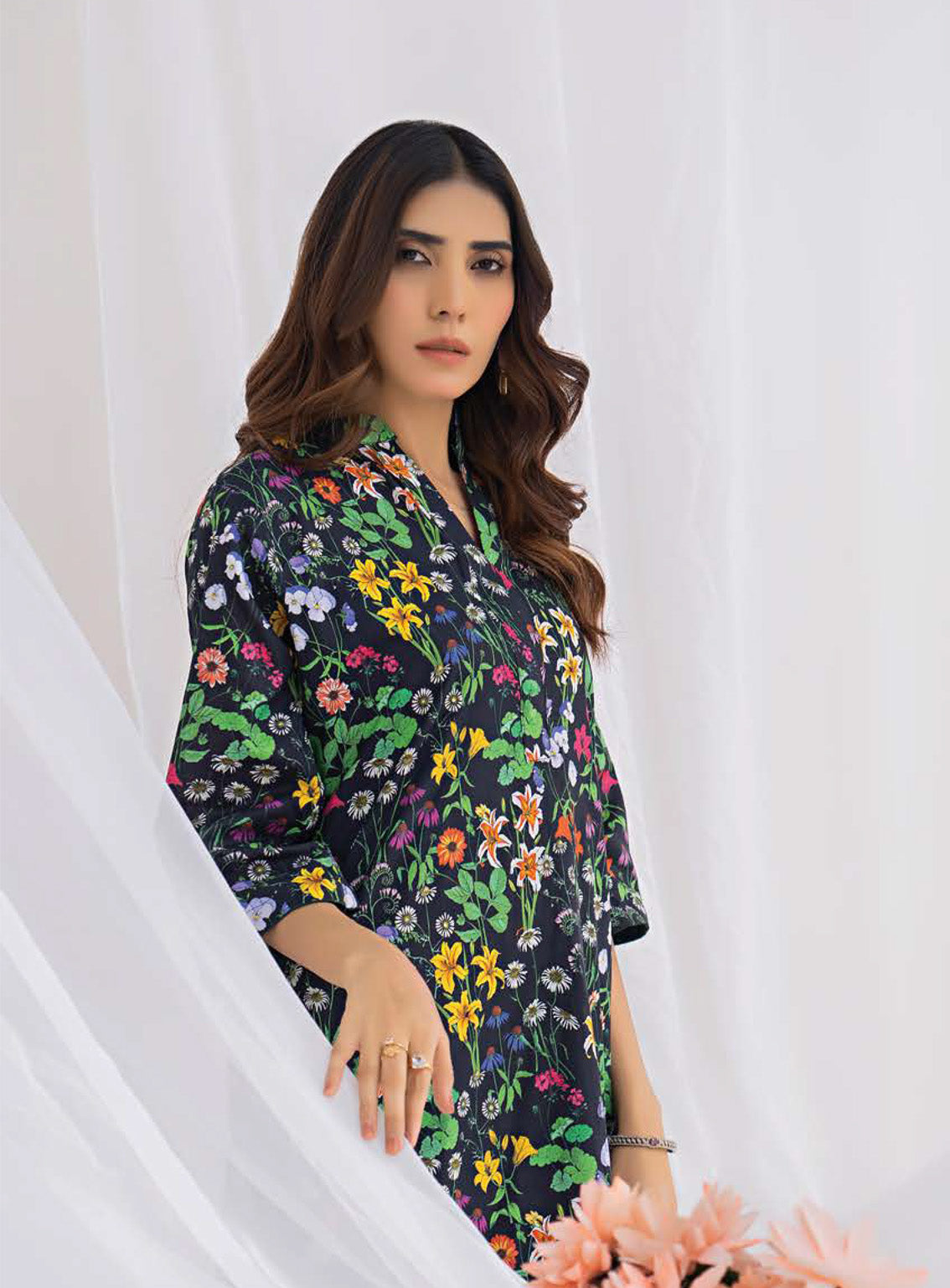 Sana & Samia By Lala Textile Digital Airjet Printed Cambric 2 Piece Unstitched Suit LT24S&S LS-099 ECLECTIC Sana & Samia By Lala Textile Digital Airjet Printed Cambric 2 Piece Unstitched Suit LT24S&S LS-099 ECLECTIC