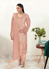 Sangeet By Ramsha Embroidered Chiffon 3 Piece Semi Stitched Suit RM24SV1 B-106