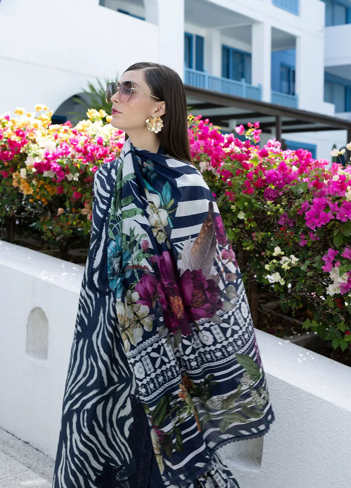 Santorini By Elaf Premium Printed Lawn 3 Piece Unstitched Suit EF26SP D-EPN-3A STARRY NIGHT Santorini By Elaf Premium Printed Lawn 3 Piece Unstitched Suit EF26SP D-EPN-3A STARRY NIGHT