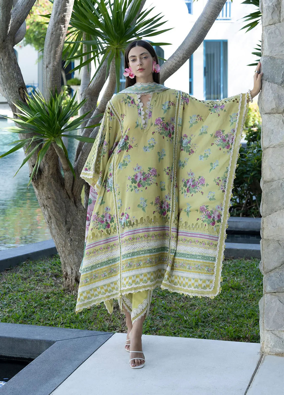 Santorini By Elaf Premium Printed Lawn 3 Piece Unstitched Suit EF26SP D-EPN-4A AVOCADO Santorini By Elaf Premium Printed Lawn 3 Piece Unstitched Suit EF26SP D-EPN-4A AVOCADO
