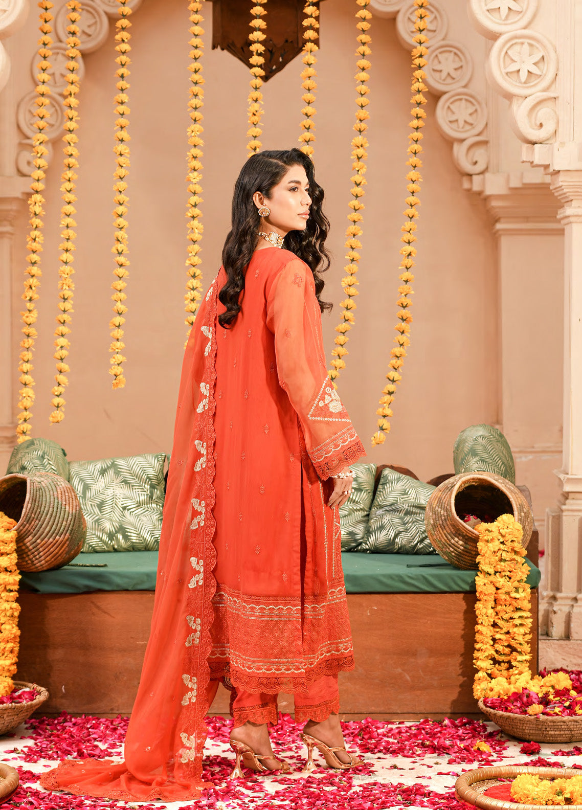 Saraab By Addee Embroidered Chiffon 3 Piece Stitched Suit AD25S D-MF-021 SAANJH Saraab By Addee Embroidered Chiffon 3 Piece Stitched Suit AD25S D-MF-021 SAANJH