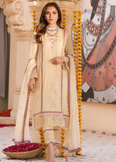 Saraab By Addee Embroidered Chiffon 3 Piece Stitched Suit AD25S D-MF-026 ZURI