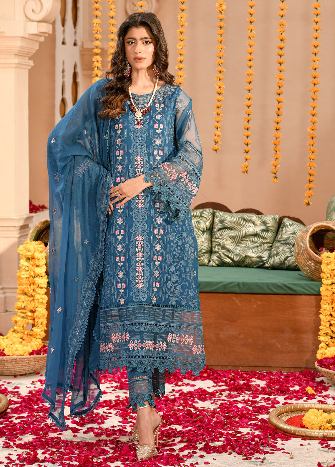 Saraab By Addee Embroidered Chiffon 3 Piece Stitched Suit AD25S D-MF-027 INAAYAT Saraab By Addee Embroidered Chiffon 3 Piece Stitched Suit AD25S D-MF-027 INAAYAT