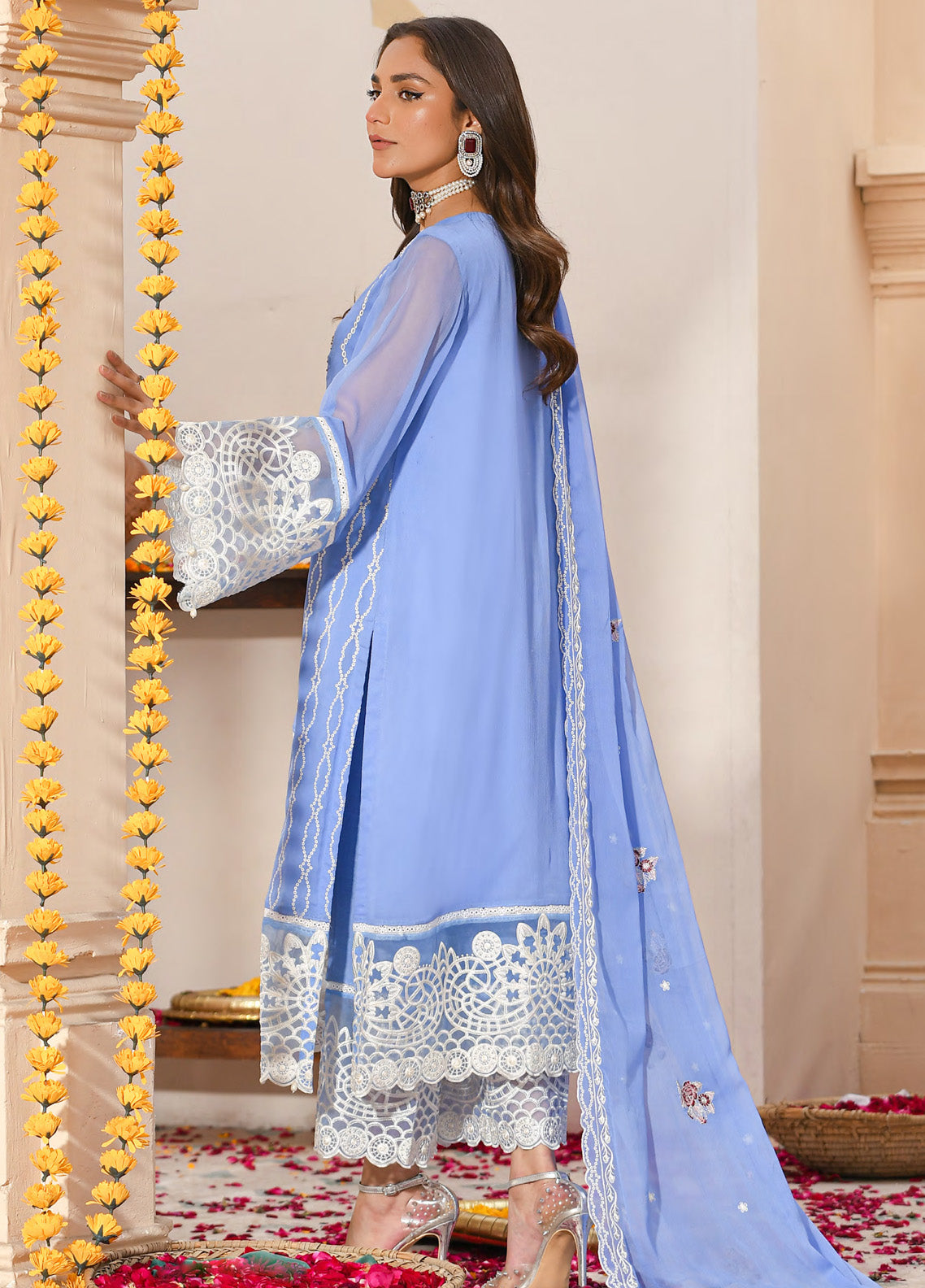 Saraab By Addee Embroidered Chiffon 3 Piece Stitched Suit AD25S D-MF-029 ARSH Saraab By Addee Embroidered Chiffon 3 Piece Stitched Suit AD25S D-MF-029 ARSH