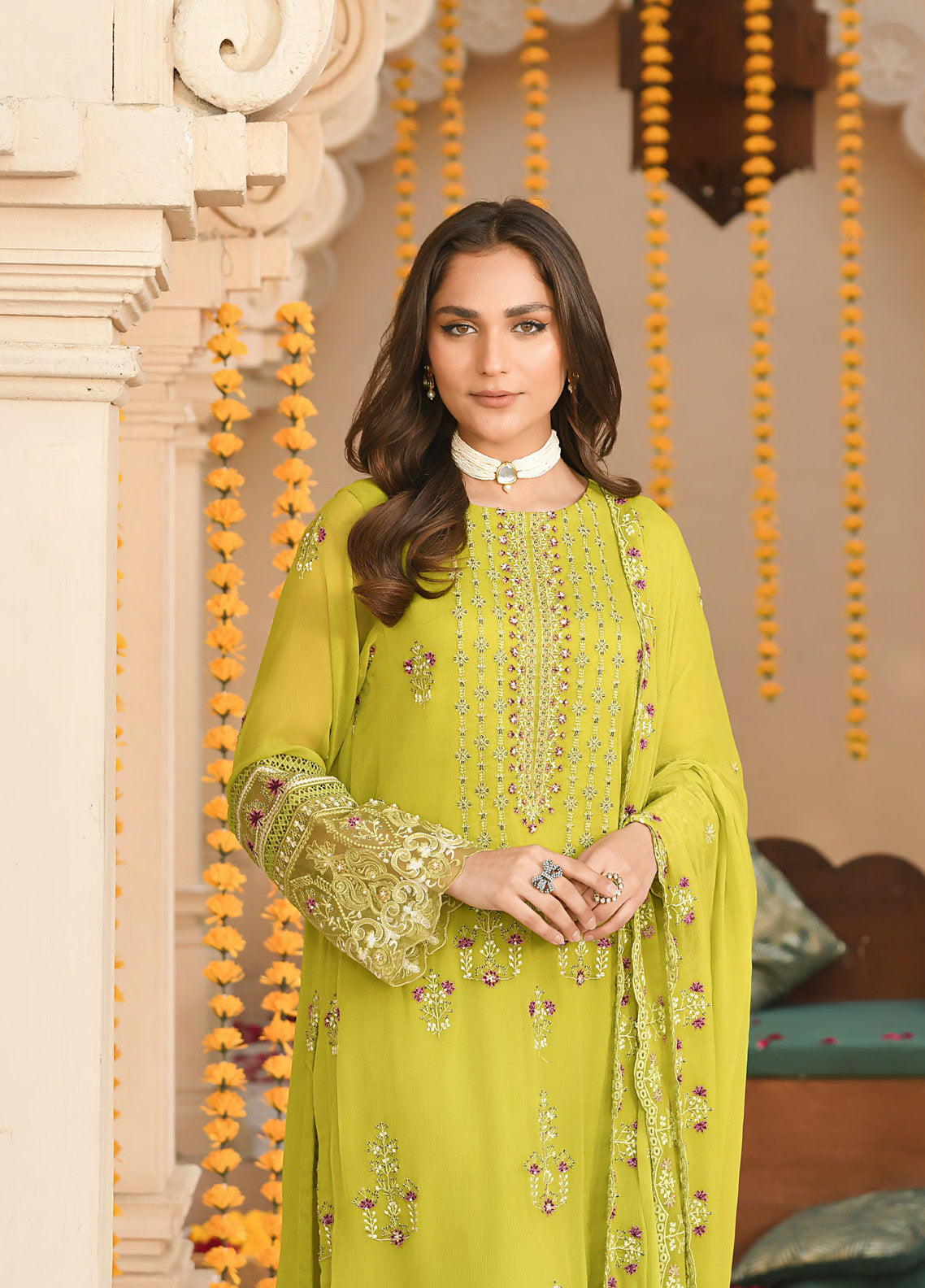 Saraab By Addee Embroidered Chiffon 3 Piece Stitched Suit AD25S D-MF-030 ZIBA Saraab By Addee Embroidered Chiffon 3 Piece Stitched Suit AD25S D-MF-030 ZIBA