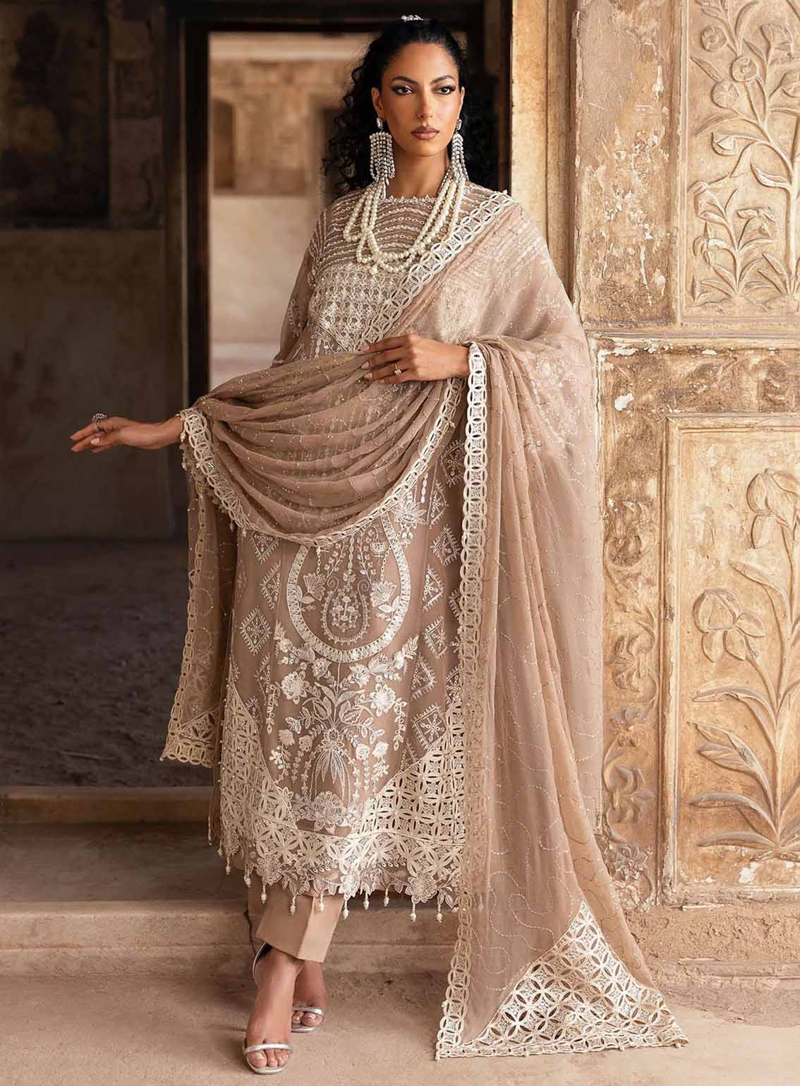 Sardinia Embroidered Chiffon 3 Piece Unstitched Suit SRD25CF D-1103 DIVANI Sardinia Embroidered Chiffon 3 Piece Unstitched Suit SRD25CF D-1103 DIVANI