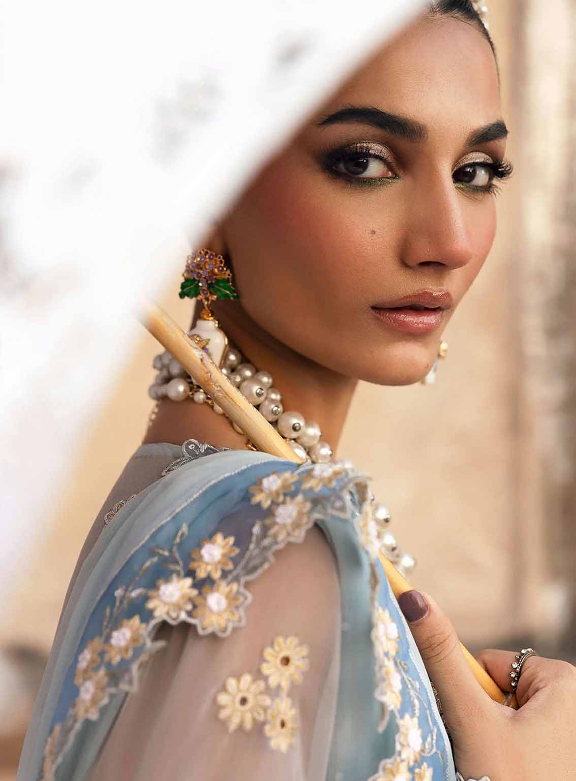 Sardinia Embroidered Chiffon 3 Piece Unstitched Suit SRD25CF D-1104 FEROZA Sardinia Embroidered Chiffon 3 Piece Unstitched Suit SRD25CF D-1104 FEROZA