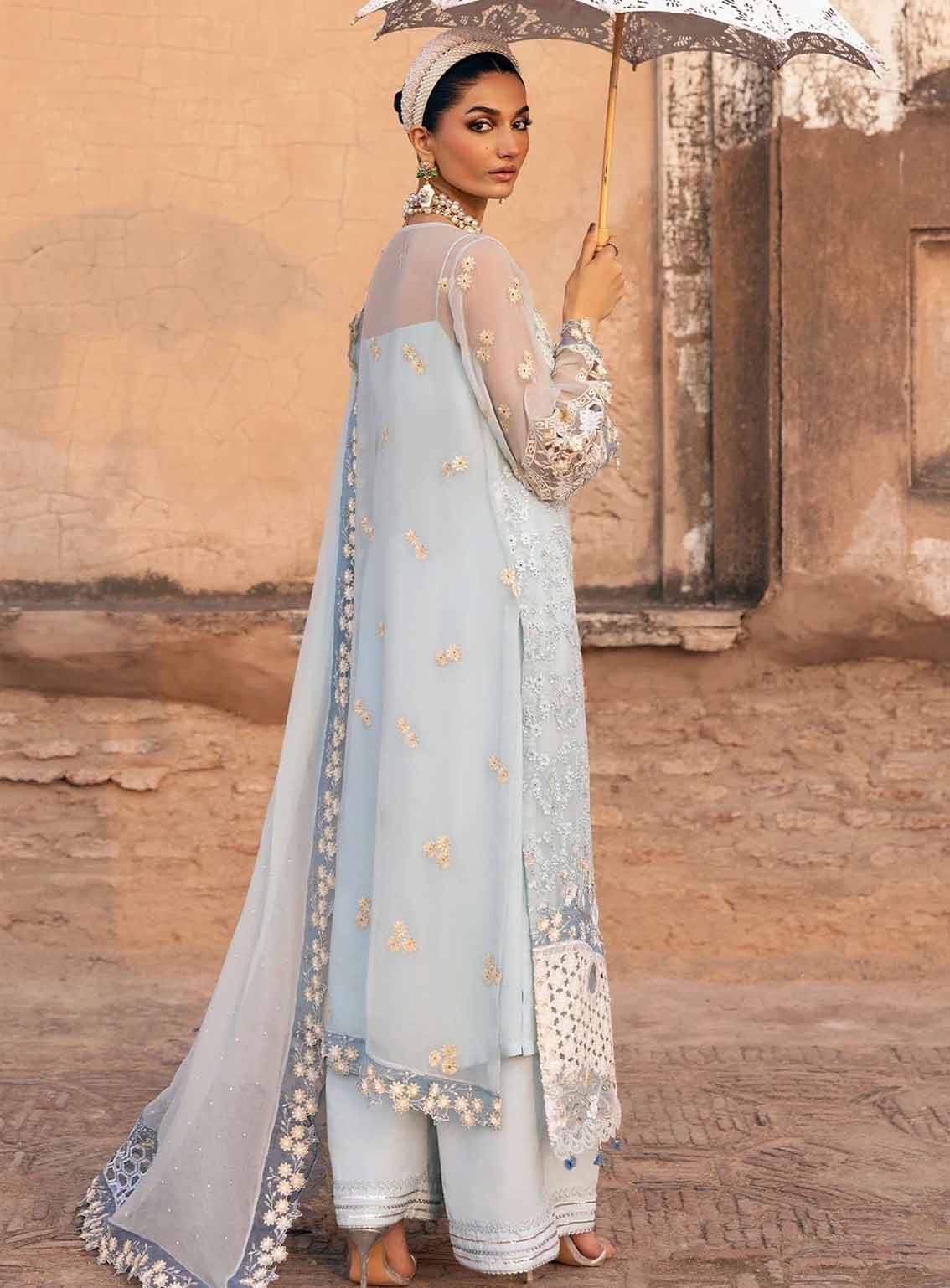 Sardinia Embroidered Chiffon 3 Piece Unstitched Suit SRD25CF D-1104 FEROZA Sardinia Embroidered Chiffon 3 Piece Unstitched Suit SRD25CF D-1104 FEROZA
