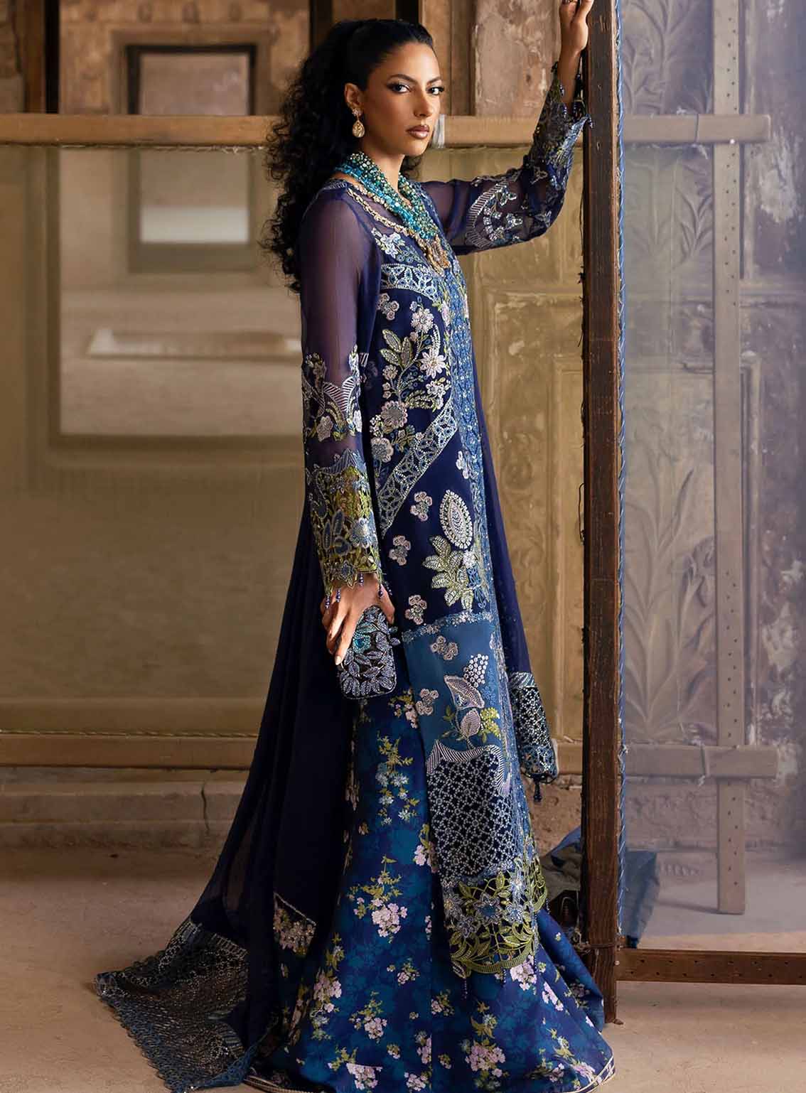 Sardinia Embroidered Chiffon 3 Piece Unstitched Suit SRD25CF D-1105 MAYA Sardinia Embroidered Chiffon 3 Piece Unstitched Suit SRD25CF D-1105 MAYA