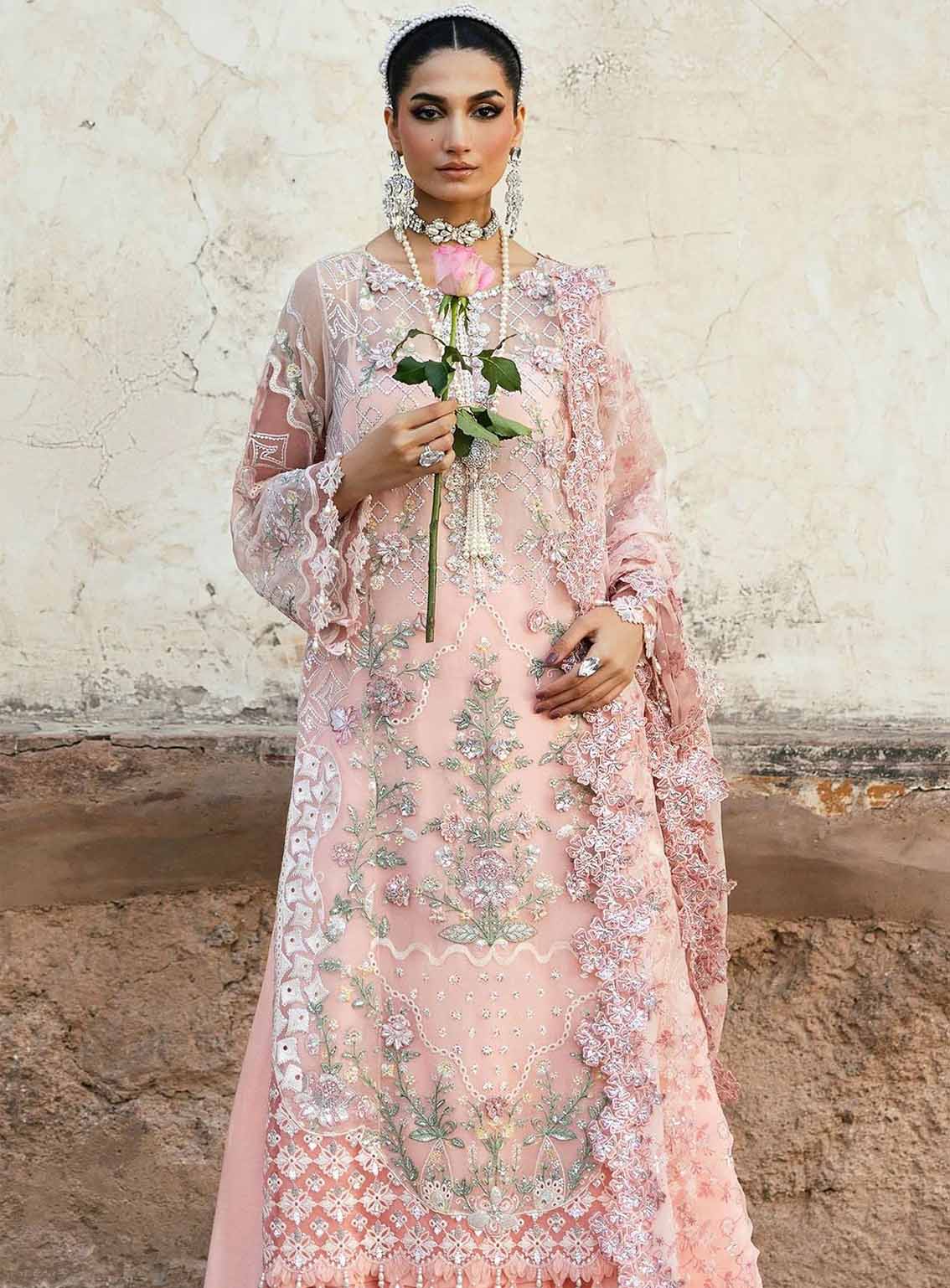 Sardinia Embroidered Chiffon 3 Piece Unstitched Suit SRD25CF D-1108 SAASI Sardinia Embroidered Chiffon 3 Piece Unstitched Suit SRD25CF D-1108 SAASI