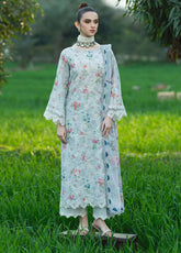 Sardinia Embroidered Lawn 3 Piece Unstitched Suit SRD25PL D-905 SILVER BUSH