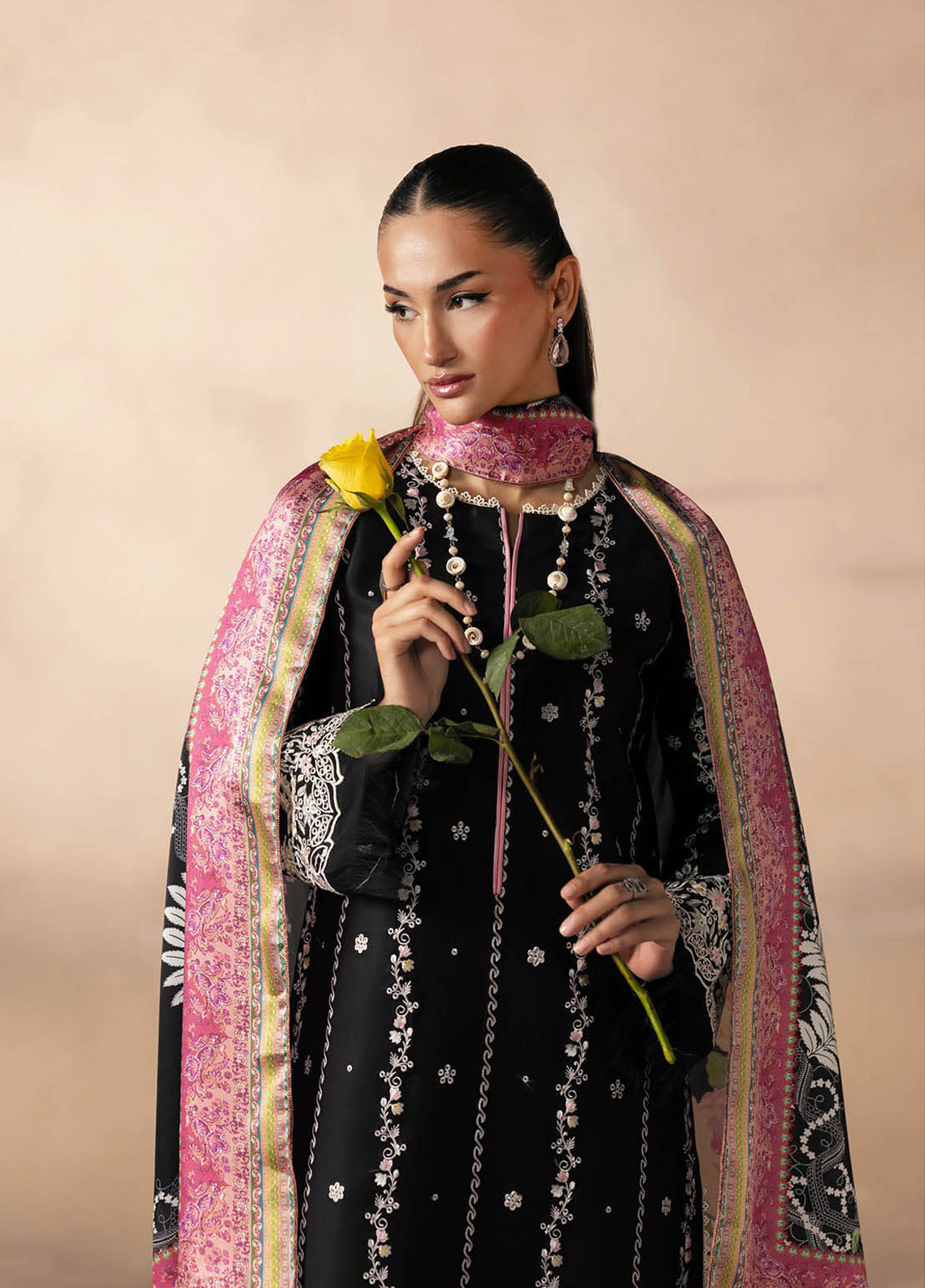 Sareen By Rajbari Premium Chikankari Viscose 3 Piece Unstitched Suit RB25S D-PVC-05 Sareen By Rajbari Premium Chikankari Viscose 3 Piece Unstitched Suit RB25S D-PVC-05