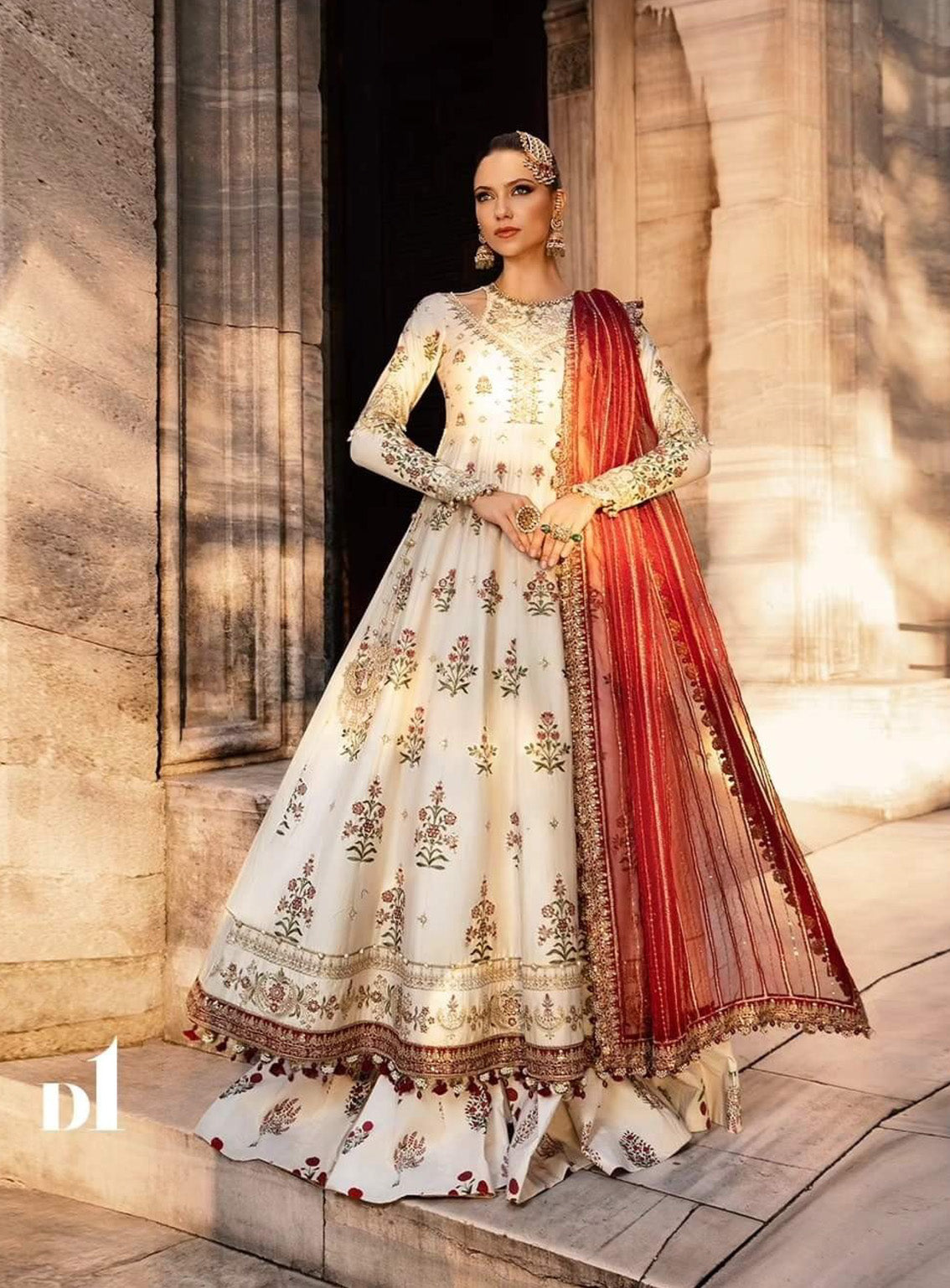 Sateen By Maria B Embroidered Cotton Satin 3 Piece Unstitched Suit MB24S CST-801 Sateen By Maria B Embroidered Cotton Satin 3 Piece Unstitched Suit MB24S CST-801