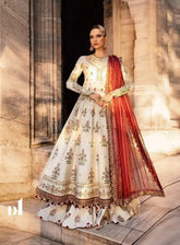 Sateen By Maria B Embroidered Cotton Satin 3 Piece Unstitched Suit MB24S CST-801