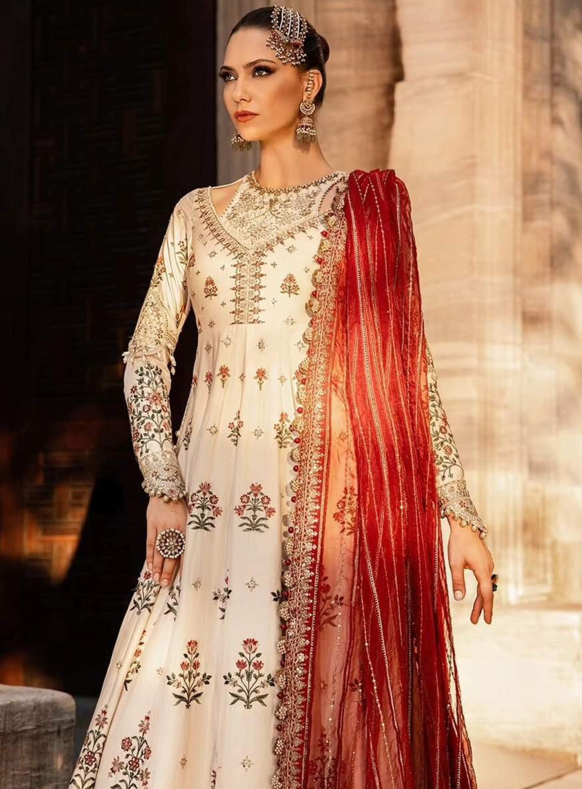 Sateen By Maria B Embroidered Cotton Satin 3 Piece Unstitched Suit MB24S CST-801 Sateen By Maria B Embroidered Cotton Satin 3 Piece Unstitched Suit MB24S CST-801
