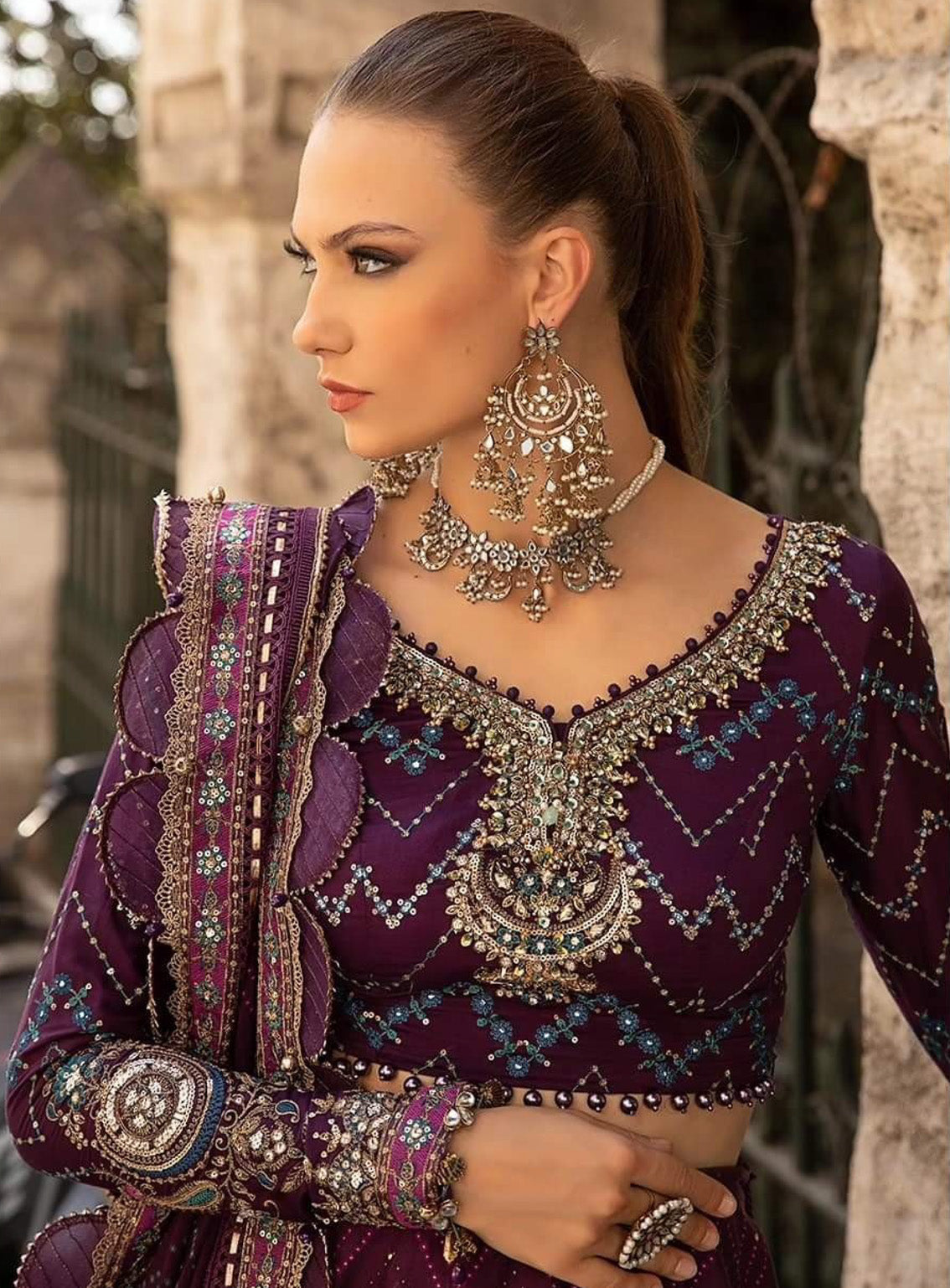 Sateen By Maria B Embroidered Cotton Satin 3 Piece Unstitched Suit MB24S CST-802 Sateen By Maria B Embroidered Cotton Satin 3 Piece Unstitched Suit MB24S CST-802