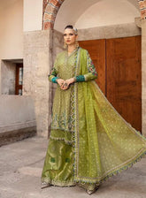 Sateen By Maria B Embroidered Cotton Satin 3 Piece Unstitched Suit MB24S CST-803