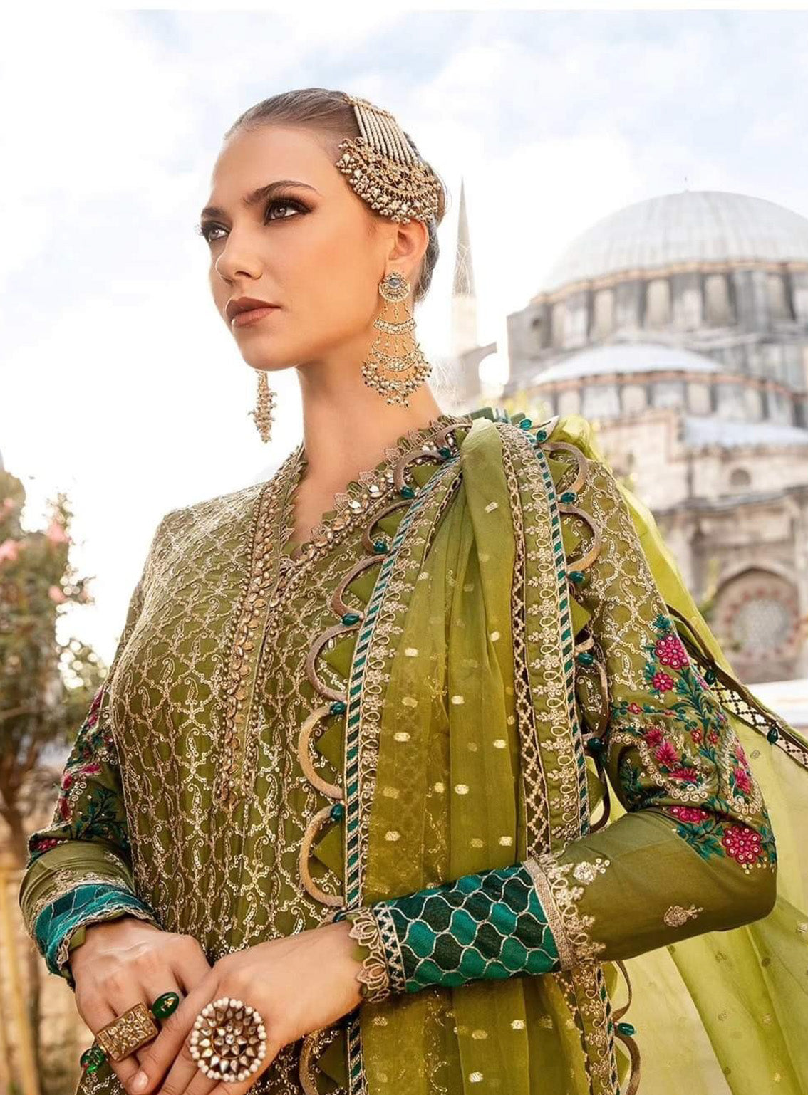 Sateen By Maria B Embroidered Cotton Satin 3 Piece Unstitched Suit MB24S CST-803 Sateen By Maria B Embroidered Cotton Satin 3 Piece Unstitched Suit MB24S CST-803