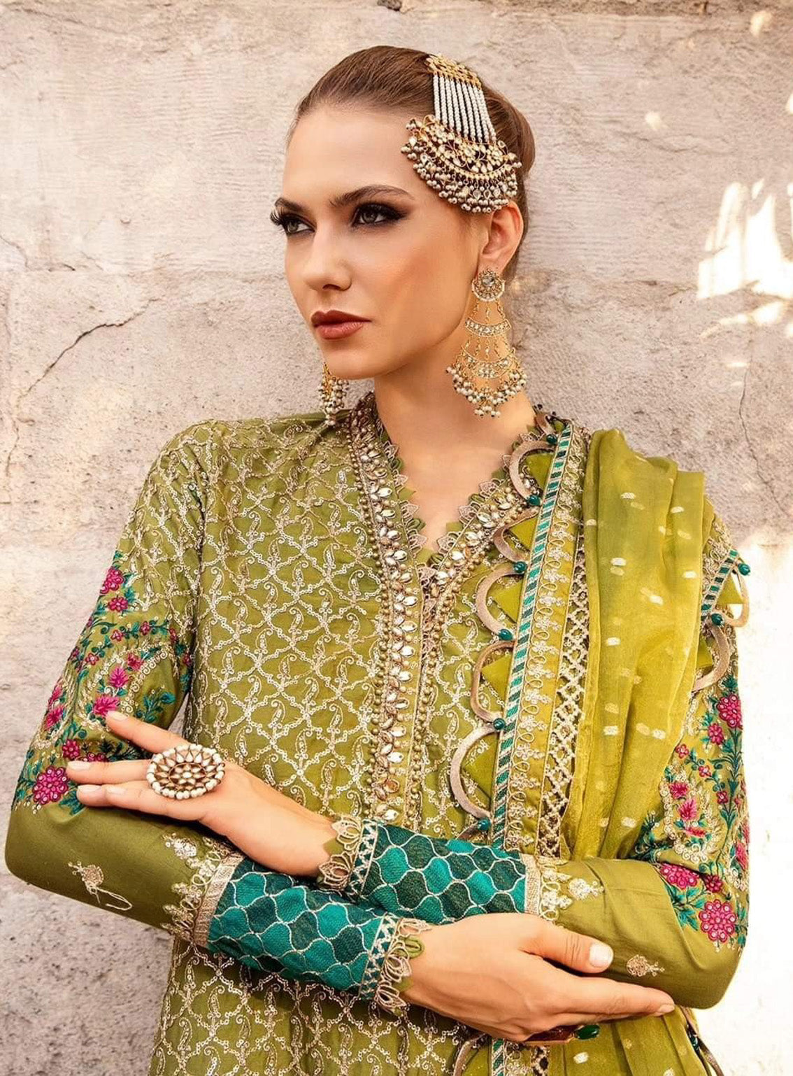 Sateen By Maria B Embroidered Cotton Satin 3 Piece Unstitched Suit MB24S CST-803 Sateen By Maria B Embroidered Cotton Satin 3 Piece Unstitched Suit MB24S CST-803