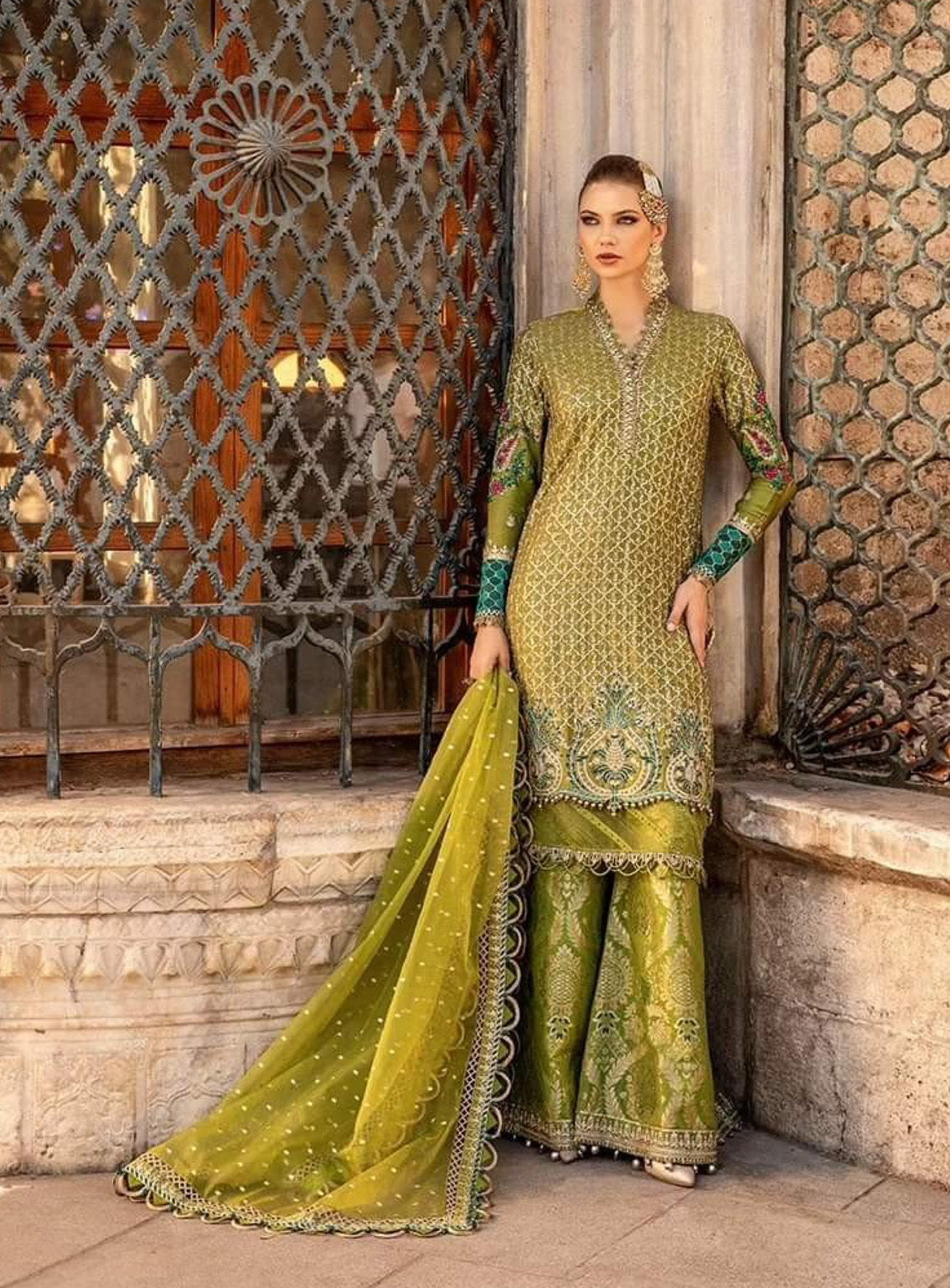 Sateen By Maria B Embroidered Cotton Satin 3 Piece Unstitched Suit MB24S CST-803 Sateen By Maria B Embroidered Cotton Satin 3 Piece Unstitched Suit MB24S CST-803