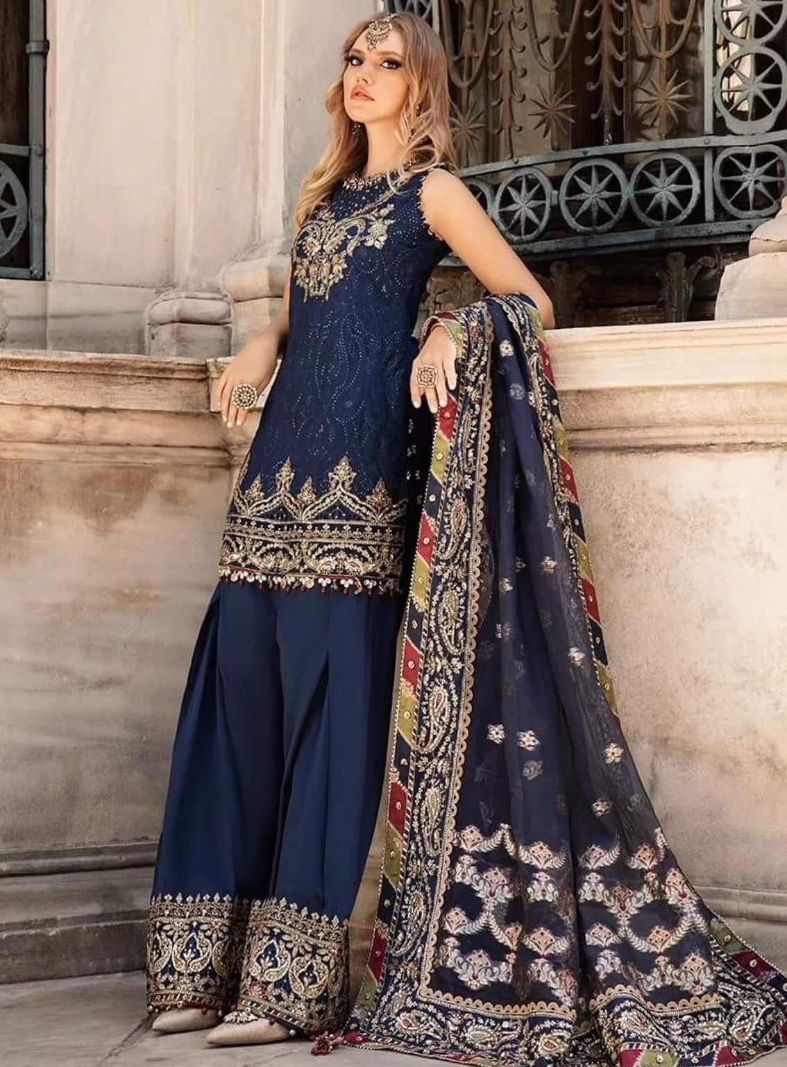 Sateen By Maria B Embroidered Cotton Satin 3 Piece Unstitched Suit MB24S CST-804 Sateen By Maria B Embroidered Cotton Satin 3 Piece Unstitched Suit MB24S CST-804
