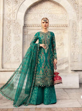 Sateen By Maria B Embroidered Cotton Satin 3 Piece Unstitched Suit MB24S CST-805