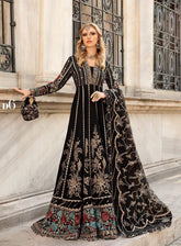 Sateen By Maria B Embroidered Cotton Satin 3 Piece Unstitched Suit MB24S CST-806