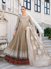Sateen By Maria B Embroidered Cotton Satin 3 Piece Unstitched Suit MB24S CST-810