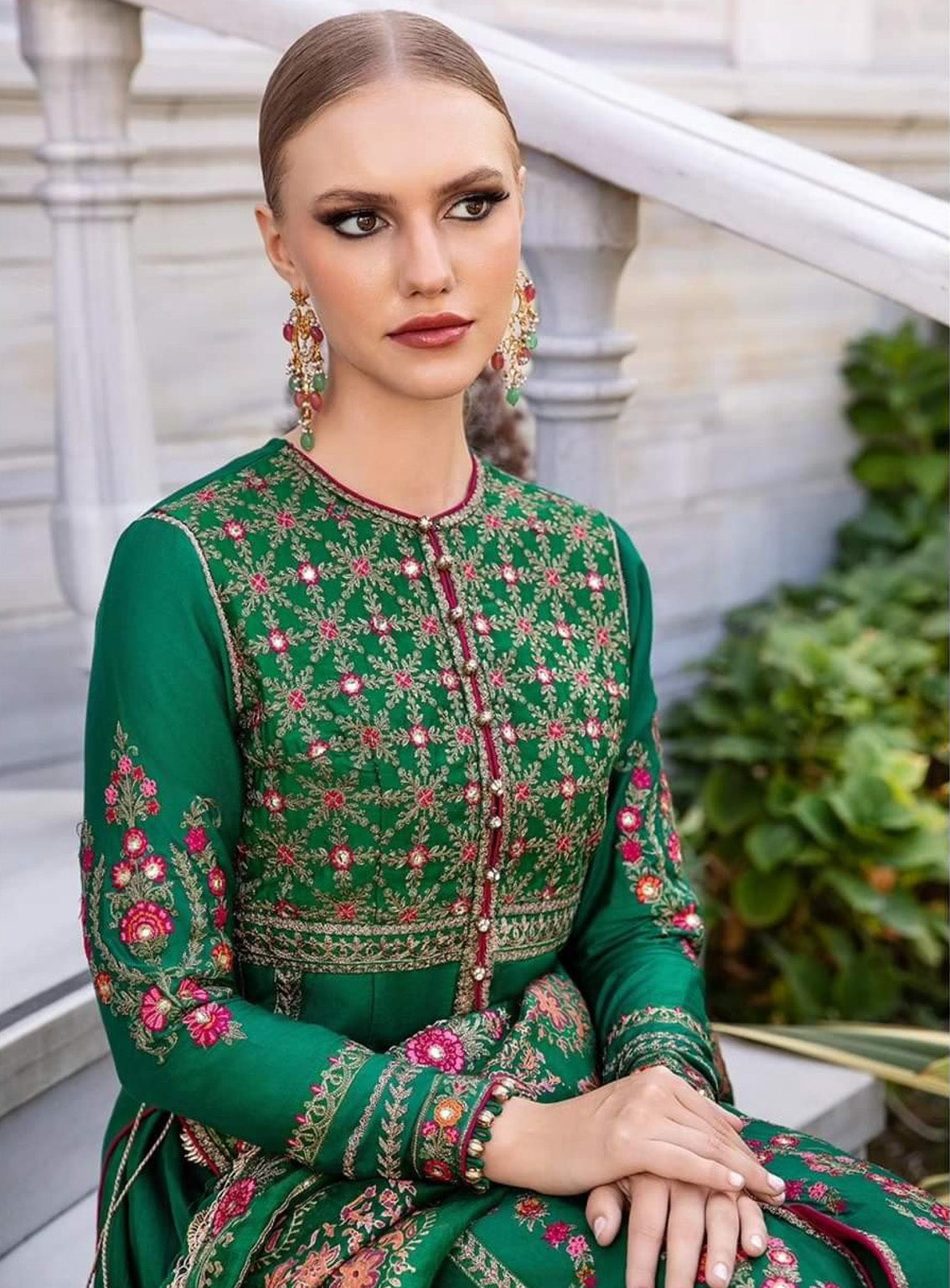 Sateen By Maria B Embroidered Cotton Satin 3 Piece Unstitched Suit MB24S CST-811 Sateen By Maria B Embroidered Cotton Satin 3 Piece Unstitched Suit MB24S CST-811