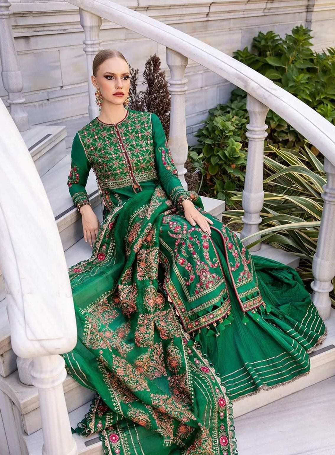 Sateen By Maria B Embroidered Cotton Satin 3 Piece Unstitched Suit MB24S CST-811 Sateen By Maria B Embroidered Cotton Satin 3 Piece Unstitched Suit MB24S CST-811