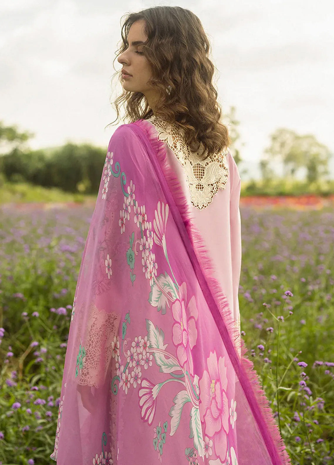 Secret Garden By Mushq Embroidered Lawn 3 Piece Unstitched Suit MQ25SG D-01A LAVENDAR WHISPERS Secret Garden By Mushq Embroidered Lawn 3 Piece Unstitched Suit MQ25SG D-01A LAVENDAR WHISPERS
