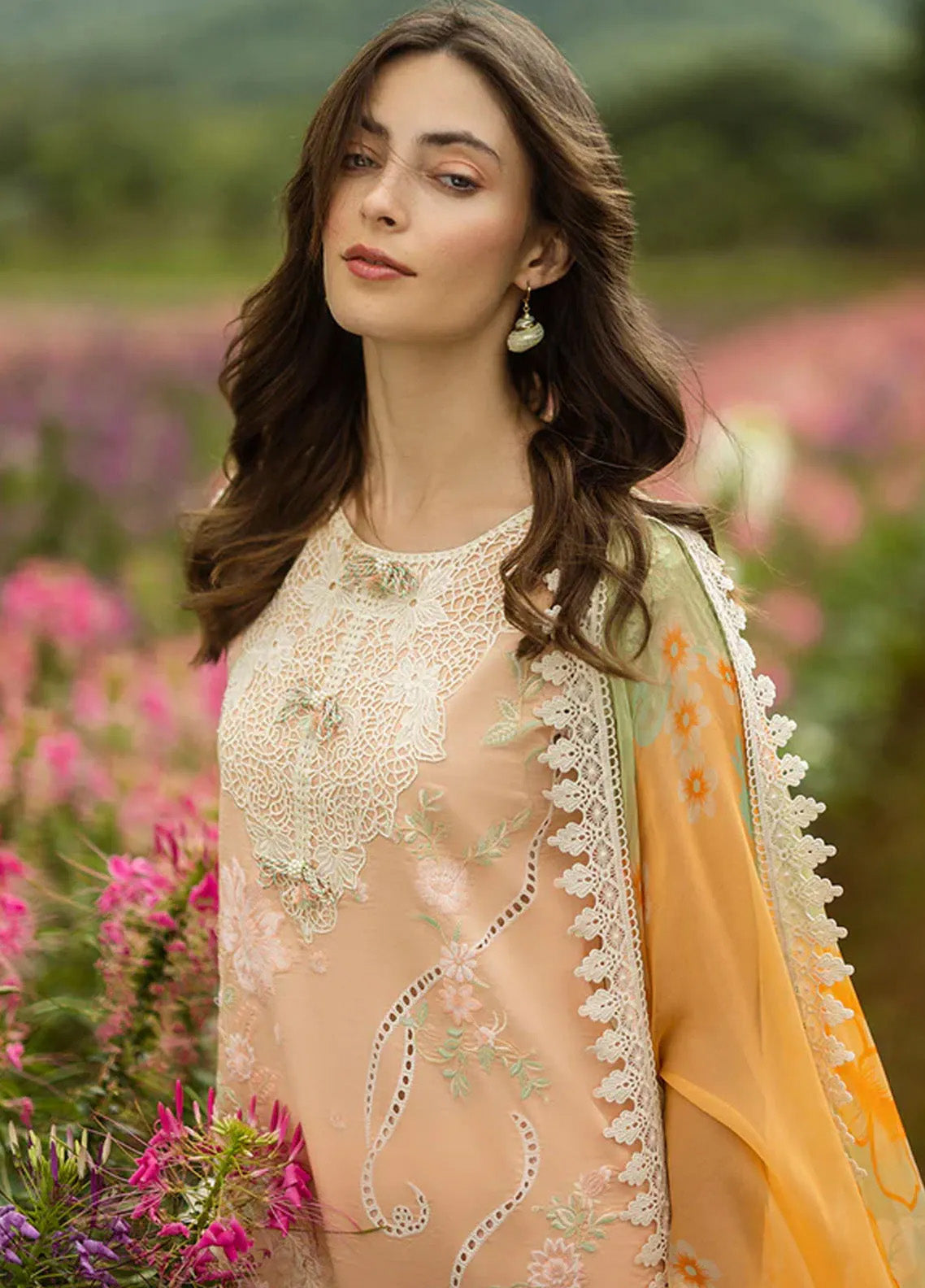 Secret Garden By Mushq Embroidered Lawn 3 Piece Unstitched Suit MQ25SG D-01B MOONLIT PETALS Secret Garden By Mushq Embroidered Lawn 3 Piece Unstitched Suit MQ25SG D-01B MOONLIT PETALS