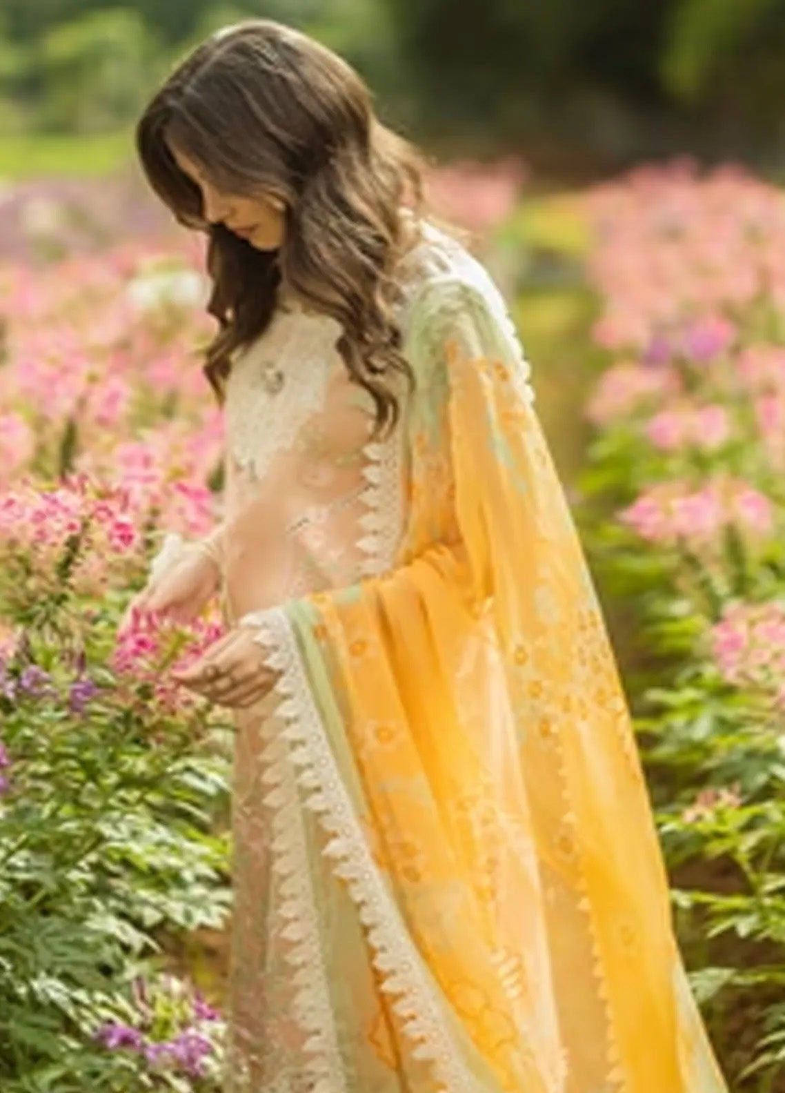 Secret Garden By Mushq Embroidered Lawn 3 Piece Unstitched Suit MQ25SG D-01B MOONLIT PETALS Secret Garden By Mushq Embroidered Lawn 3 Piece Unstitched Suit MQ25SG D-01B MOONLIT PETALS