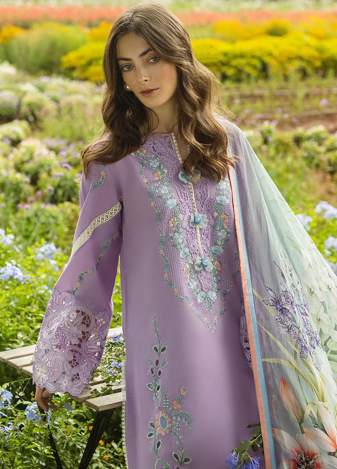 Secret Garden By Mushq Embroidered Lawn 3 Piece Unstitched Suit MQ25SG D-03A PIXIES BLOSSOM Secret Garden By Mushq Embroidered Lawn 3 Piece Unstitched Suit MQ25SG D-03A PIXIES BLOSSOM