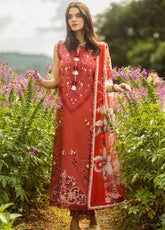 Secret Garden By Mushq Embroidered Lawn 3 Piece Unstitched Suit MQ25SG D-03B DEWDROP GARDEN