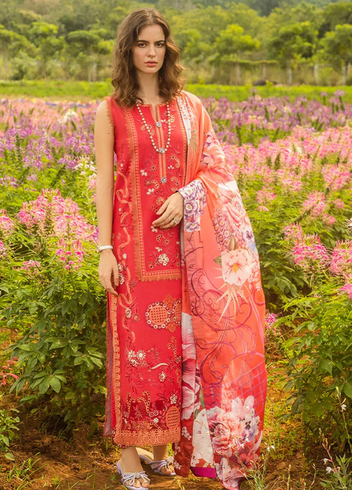 Secret Garden By Mushq Embroidered Lawn 3 Piece Unstitched Suit MQ25SG D-04B WANDERLUST BLOOMS Secret Garden By Mushq Embroidered Lawn 3 Piece Unstitched Suit MQ25SG D-04B WANDERLUST BLOOMS