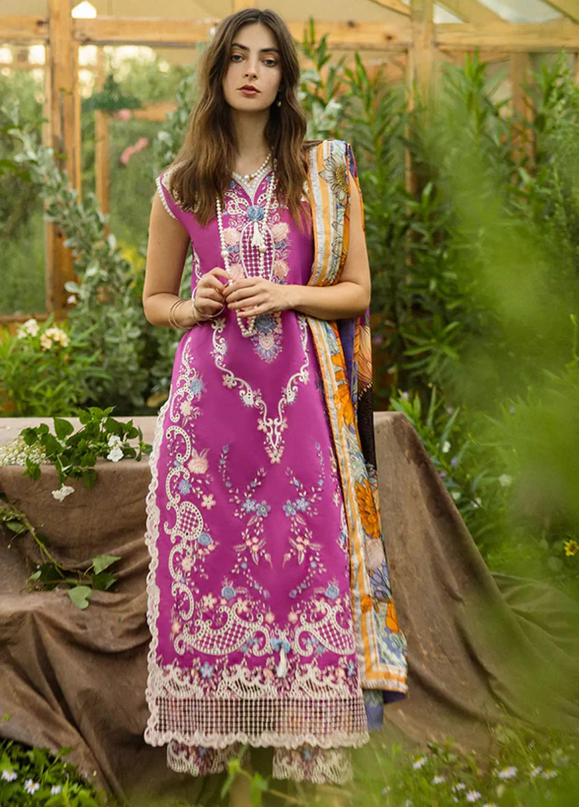 Secret Garden By Mushq Embroidered Lawn 3 Piece Unstitched Suit MQ25SG D-05A MYSTIC ROSE Secret Garden By Mushq Embroidered Lawn 3 Piece Unstitched Suit MQ25SG D-05A MYSTIC ROSE