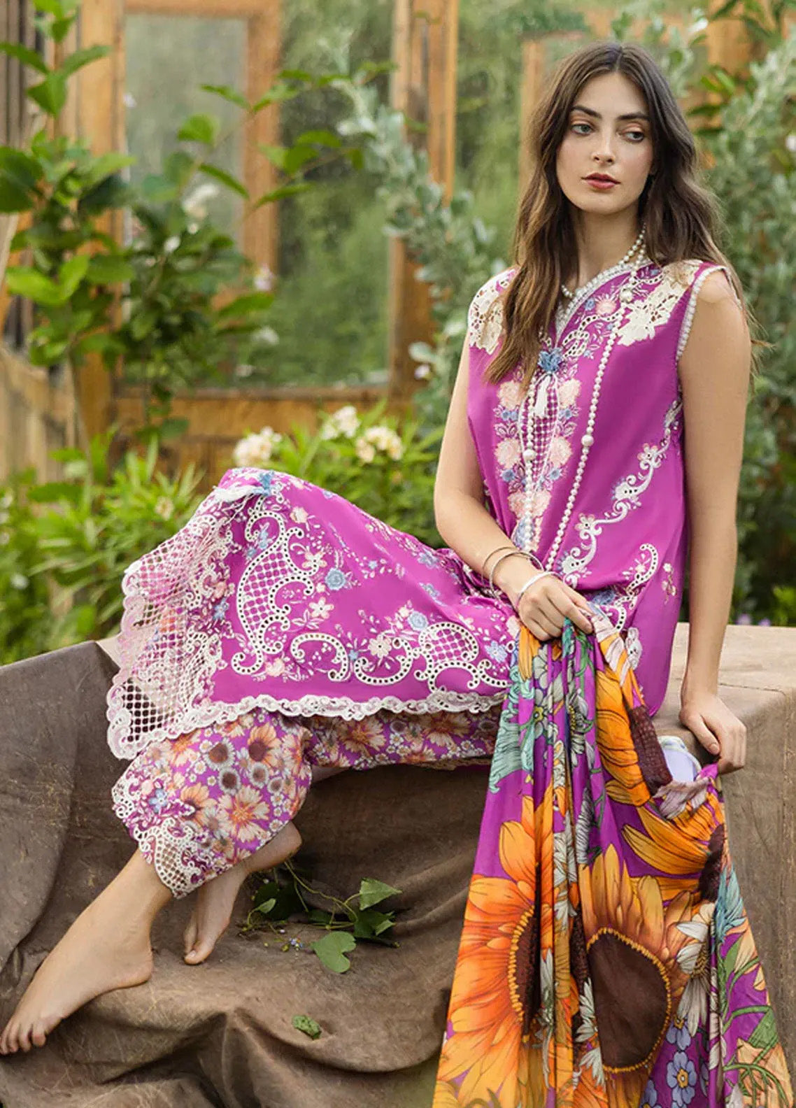 Secret Garden By Mushq Embroidered Lawn 3 Piece Unstitched Suit MQ25SG D-05A MYSTIC ROSE Secret Garden By Mushq Embroidered Lawn 3 Piece Unstitched Suit MQ25SG D-05A MYSTIC ROSE