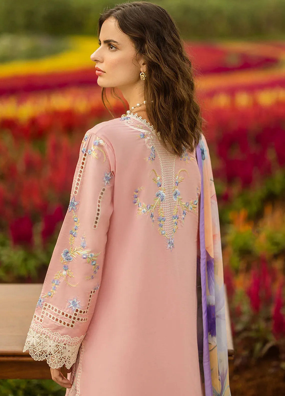 Secret Garden By Mushq Embroidered Lawn 3 Piece Unstitched Suit MQ25SG D-06A BUTTERFLY KISSES Secret Garden By Mushq Embroidered Lawn 3 Piece Unstitched Suit MQ25SG D-06A BUTTERFLY KISSES