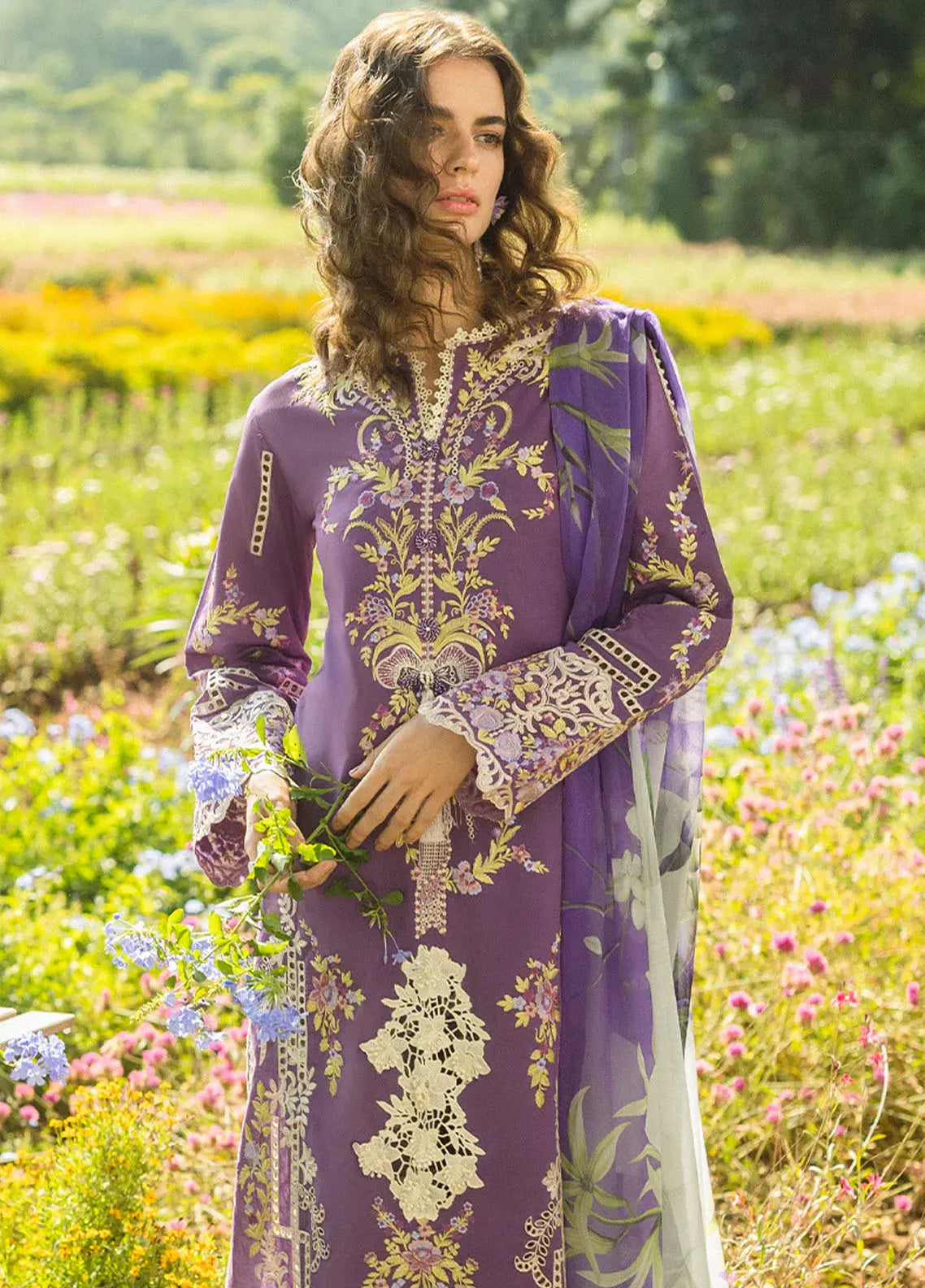 Secret Garden By Mushq Embroidered Lawn 3 Piece Unstitched Suit MQ25SG D-06B CELESTIAL BLOOM Secret Garden By Mushq Embroidered Lawn 3 Piece Unstitched Suit MQ25SG D-06B CELESTIAL BLOOM