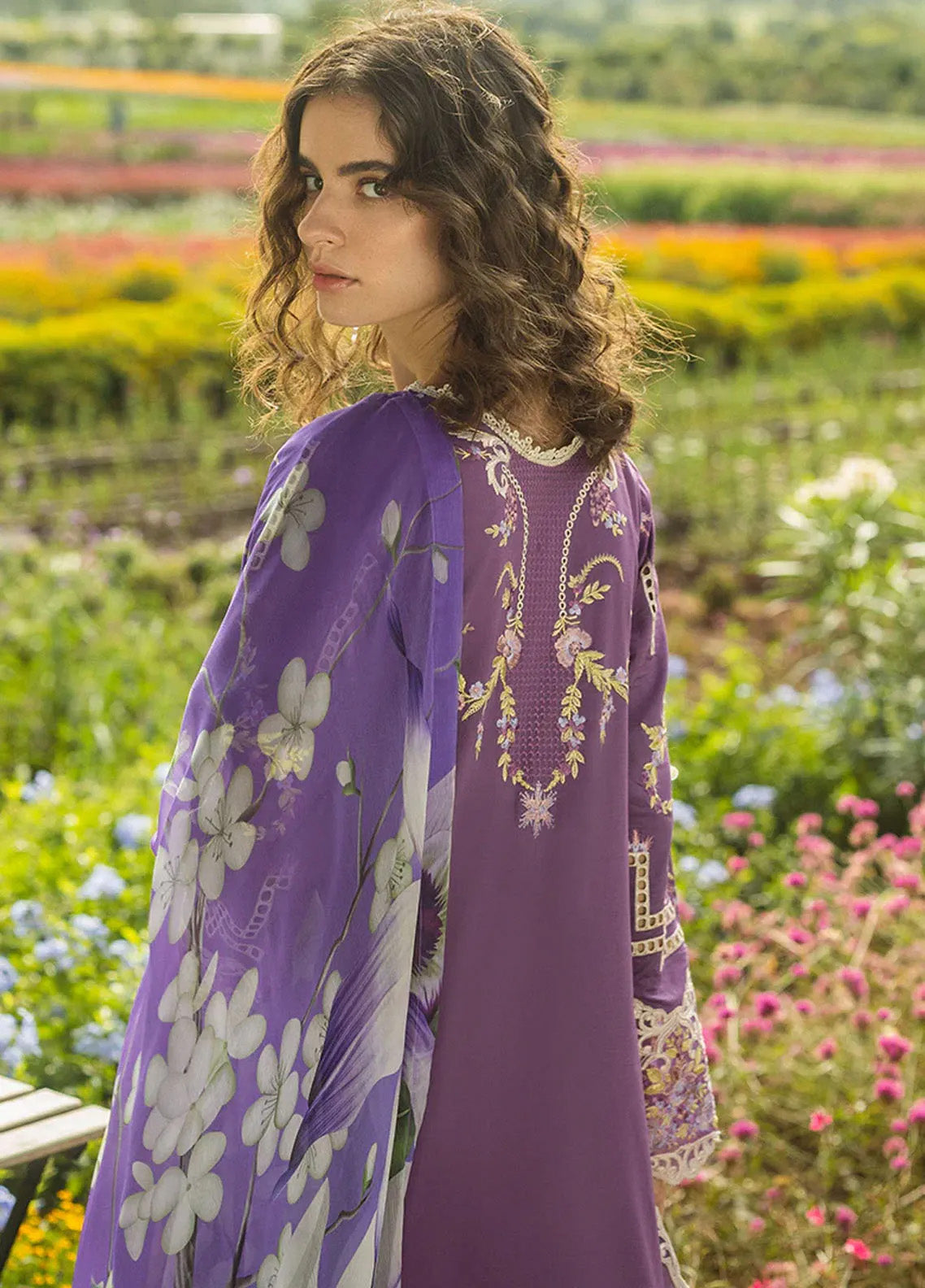 Secret Garden By Mushq Embroidered Lawn 3 Piece Unstitched Suit MQ25SG D-06B CELESTIAL BLOOM Secret Garden By Mushq Embroidered Lawn 3 Piece Unstitched Suit MQ25SG D-06B CELESTIAL BLOOM