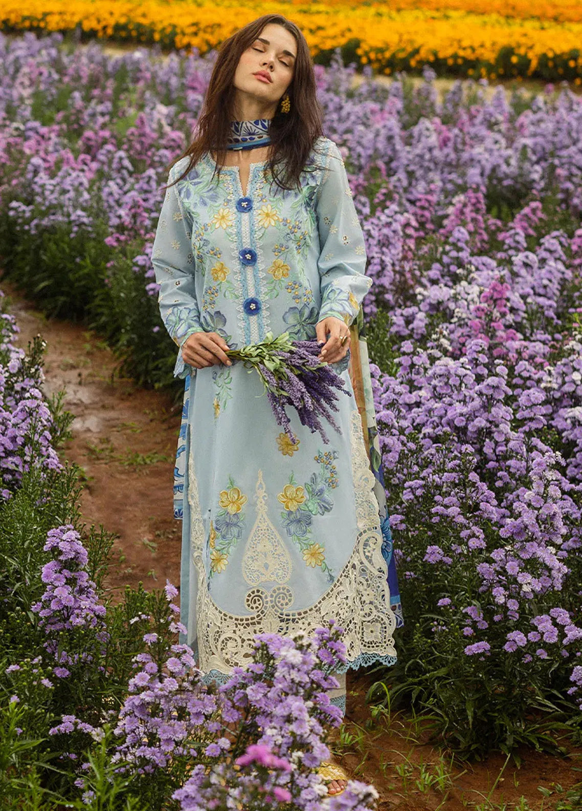 Secret Garden By Mushq Embroidered Lawn 3 Piece Unstitched Suit MQ25SG D-07A HIDDEN OASIS Secret Garden By Mushq Embroidered Lawn 3 Piece Unstitched Suit MQ25SG D-07A HIDDEN OASIS