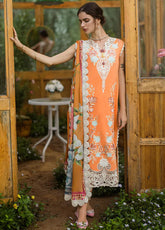 Secret Garden By Mushq Embroidered Lawn 3 Piece Unstitched Suit MQ25SG D-07B SILENT PETALS